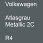 Preview: Volkswagen, Atlasgrau Metallic 2C, R4.